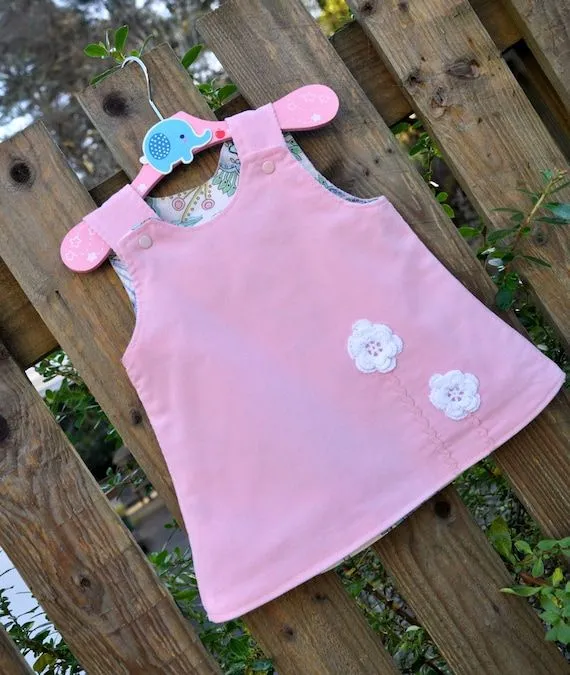 Reversible bebé Jumper pana niñas vestido por heatherstreasure Reversible bebé Jumper pana niñas vestido por heatherstreasure