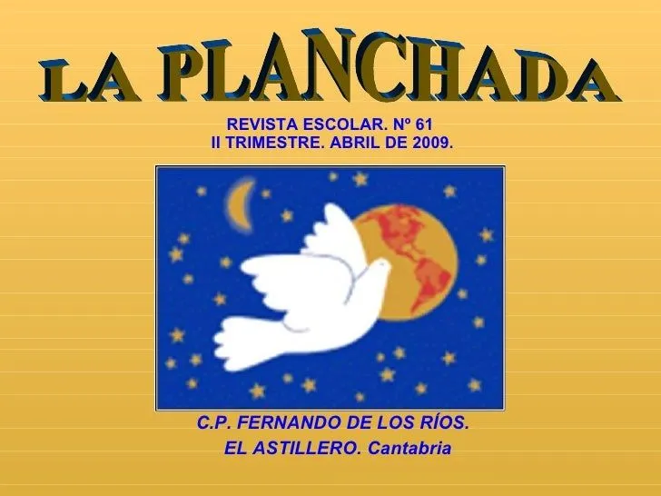 REVISTA ESCOLAR Nº 61 - ABRIL 2009
