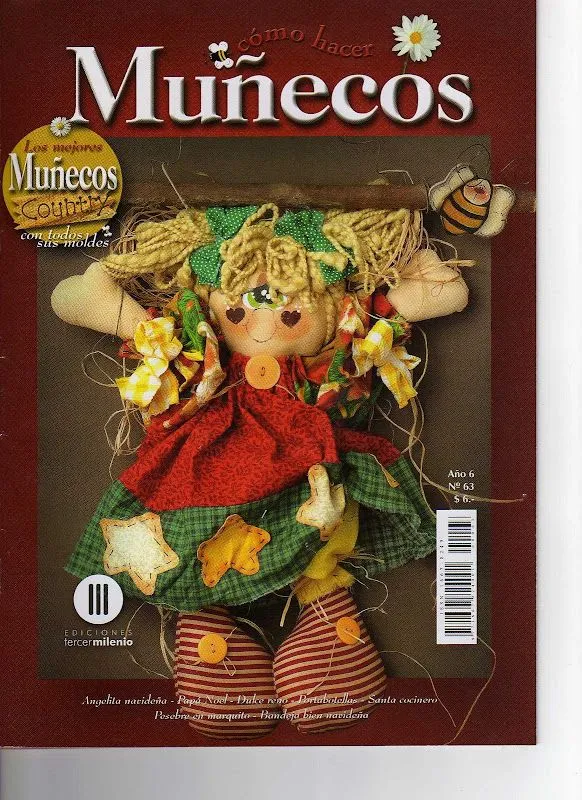 Revista muñecos country n 63 en TELA - country- moulin - Picasa ...