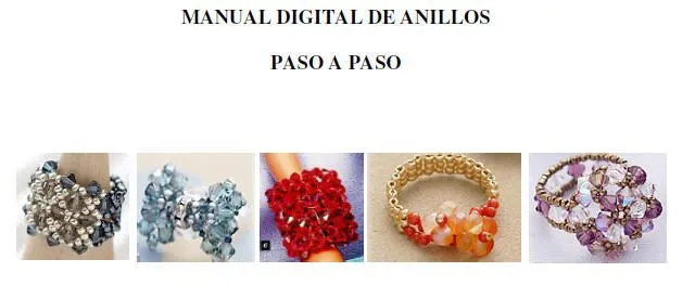 Manual Paso a paso para realizar bellos anillos con swarovski o ...