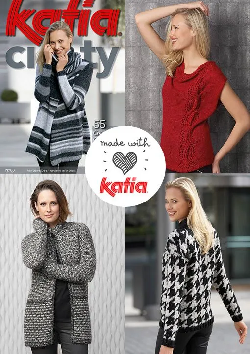 Revistas Katia para tejer más de 200 modelos con instrucciones detalladas Revistas Katia para tejer más de 200 modelos con instrucciones detalladas