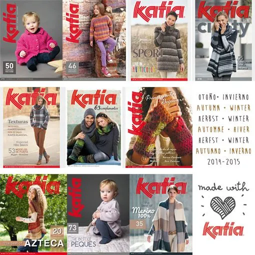 Revistas Katia para tejer más de 200 modelos con instrucciones detalladas Revistas Katia para tejer más de 200 modelos con instrucciones detalladas