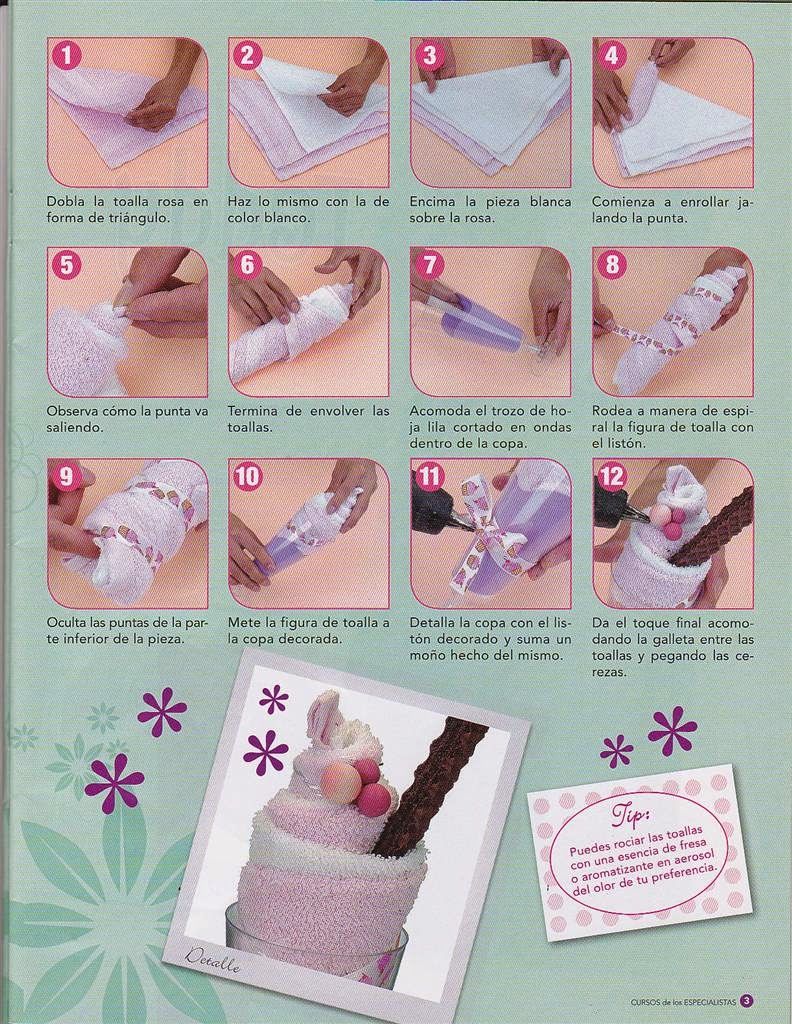 Como hacer figuras con toallas - Revistas de manualidades Gratis