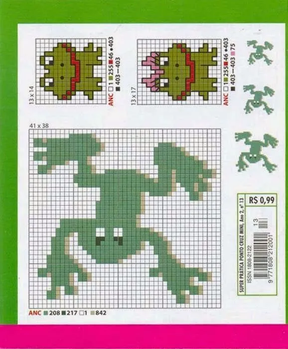 Revistas de manualidades Gratis: Graficos de sapos y ranas en ...