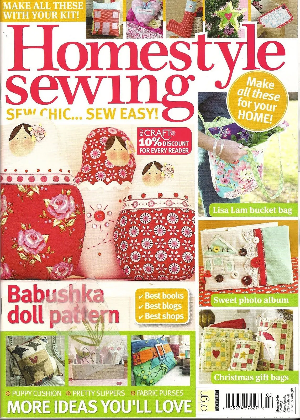 REVISTAS DE MANUALIDADES GRATIS: Homestyle Sewing