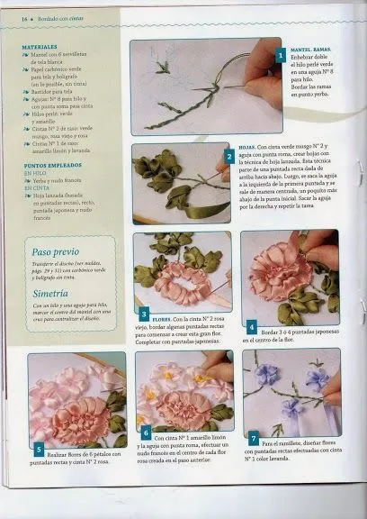 Revistas de manualidades Gratis: Revista Bordado de Cintas ...