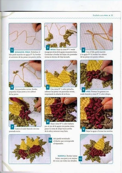 Revistas de manualidades Gratis: Revista Bordado de Cintas ...