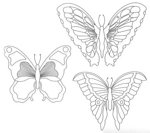 Molde mariposa grande - Imagui
