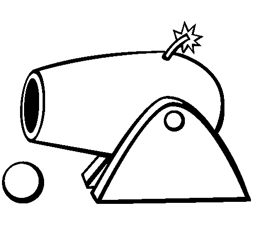 Dibujo de Cañón para Colorear