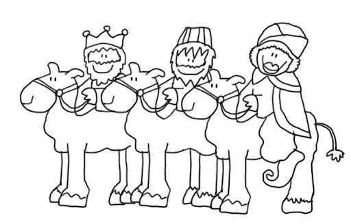 Reyes magos dibujos - Imagui