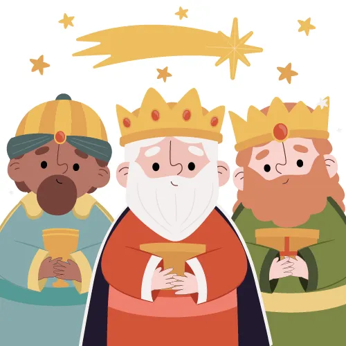 Reyes Magos para imprimir y adornar PDF