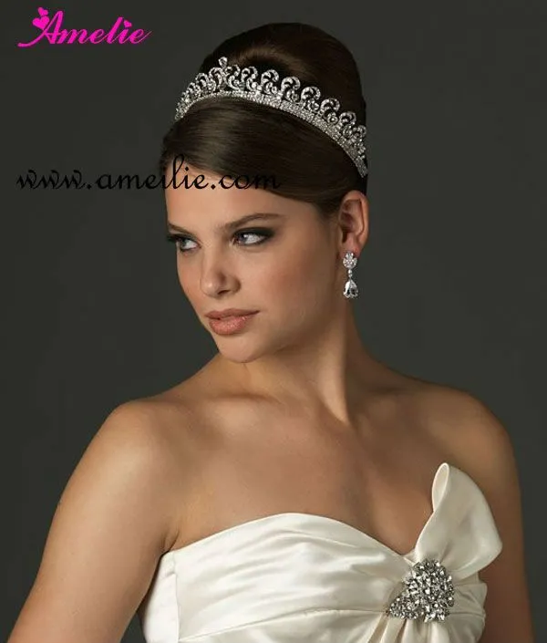 Rhinestone royal grande tiara nupcial de la corona pelo de la boda ... Rhinestone royal grande tiara nupcial de la corona pelo de la boda ...