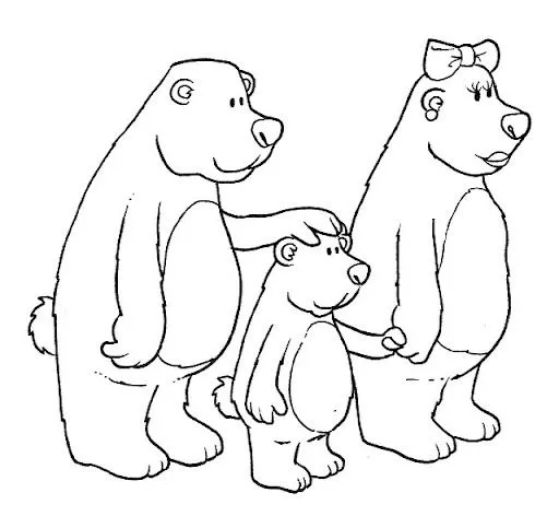RICITOS DE ORO CUENTO PARA COLOREAR | Dibujos para colorear RICITOS DE ORO CUENTO PARA COLOREAR | Dibujos para colorear