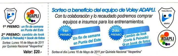 Rifa para el desarrollo de fondos | ADAPLI