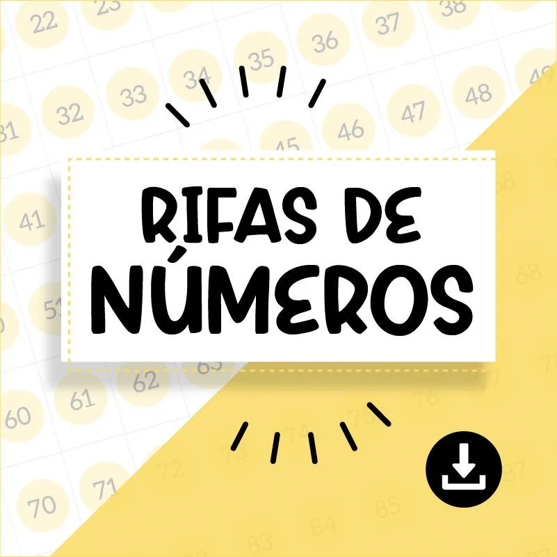 ▷ Rifa de números 【Rifas para imprimir 】