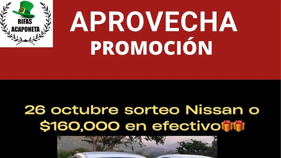 Rifas Acaponeta - Servicio De Comercio Electrónico en Acaponeta Rifas Acaponeta - Servicio De Comercio Electrónico en Acaponeta