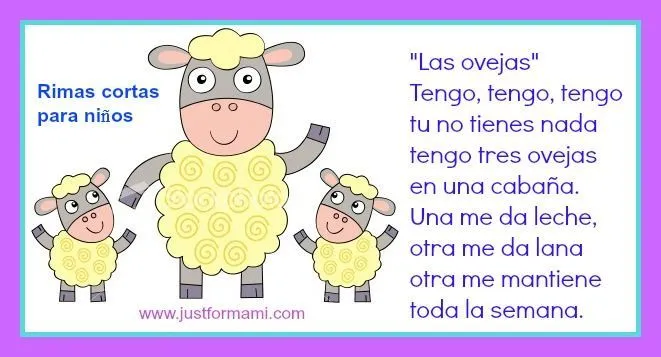 Rimas cortas para niños: Las ovejas | rimas para niños | Pinterest ... Rimas cortas para niños: Las ovejas | rimas para niños | Pinterest ...