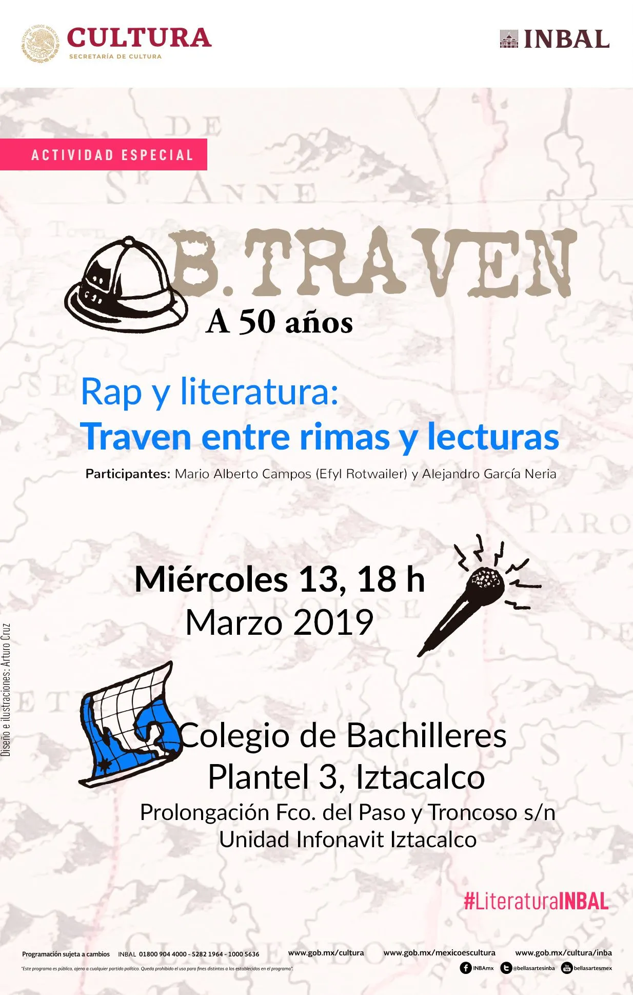 Entre rimas, lecturas y rap recordarán al escritor B. Traven | Prensa INBA - Instituto Nacional de Bellas Artes | Literatura Entre rimas, lecturas y rap recordarán al escritor B. Traven | Prensa INBA - Instituto Nacional de Bellas Artes | Literatura