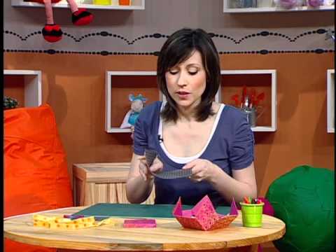 Rincón de Arte Infantil -- Cajita de dobladuras, scrapbook - YouTube