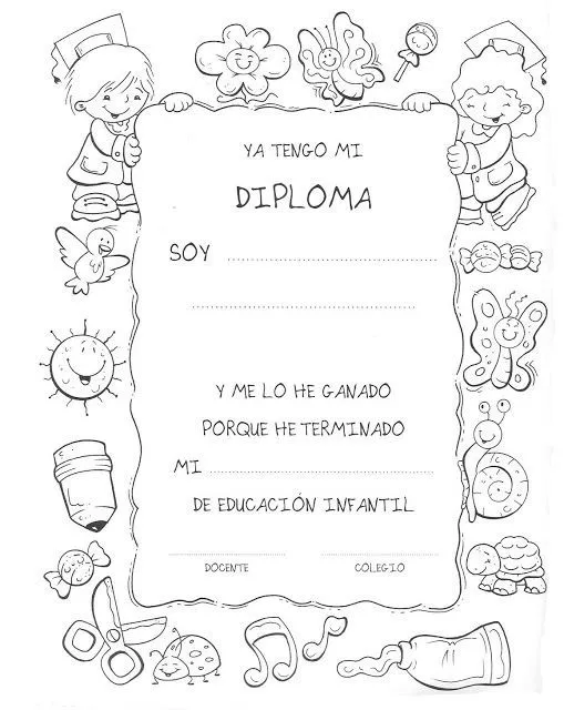 En un rincón de mi aula de Infantil: Diplomas Fin de Curso | Fin ...