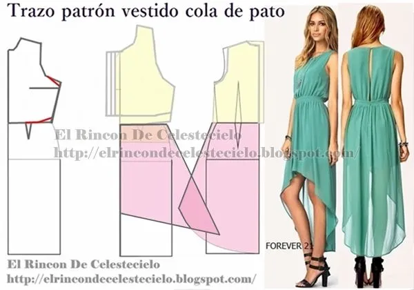 El Rincon De Celestecielo: Trazar cola de pato en espalda de blusa ... El Rincon De Celestecielo: Trazar cola de pato en espalda de blusa ...