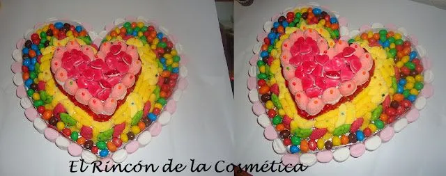 El Rincón de la Cosmética: Tarta de chucherías con forma de ... El Rincón de la Cosmética: Tarta de chucherías con forma de ...
