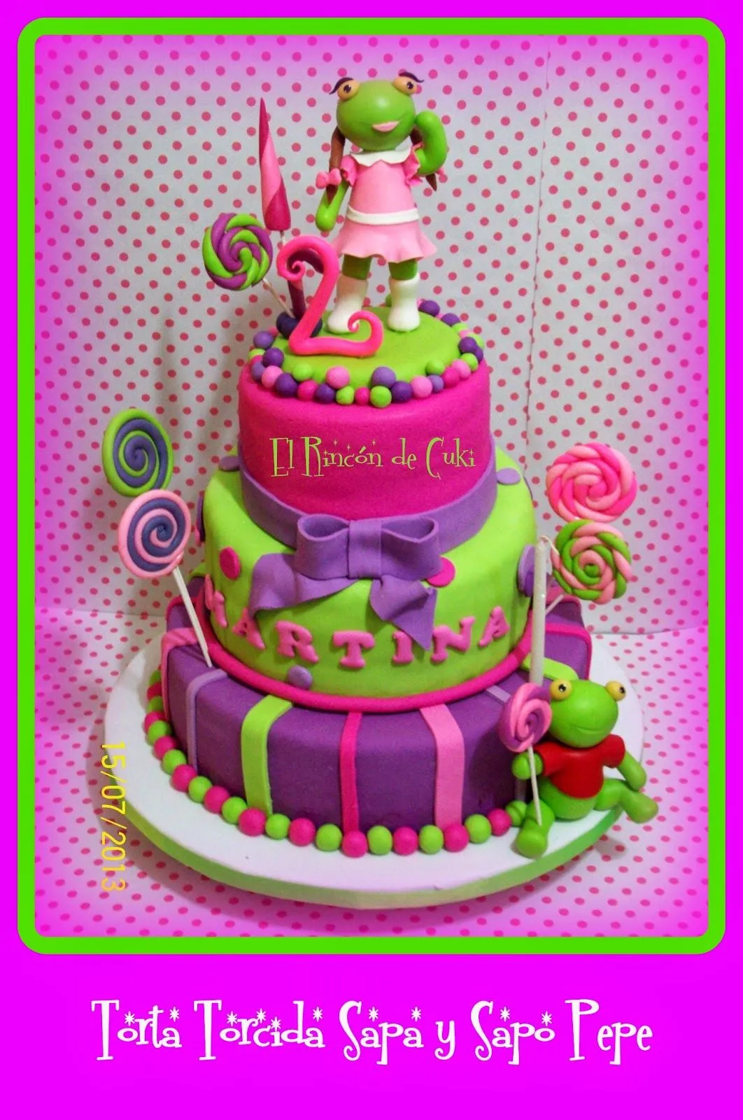 EL RINCON DE CUKI - TORTAS ARTESANALES: TORTA INCLINADA SAPO PEPE ...