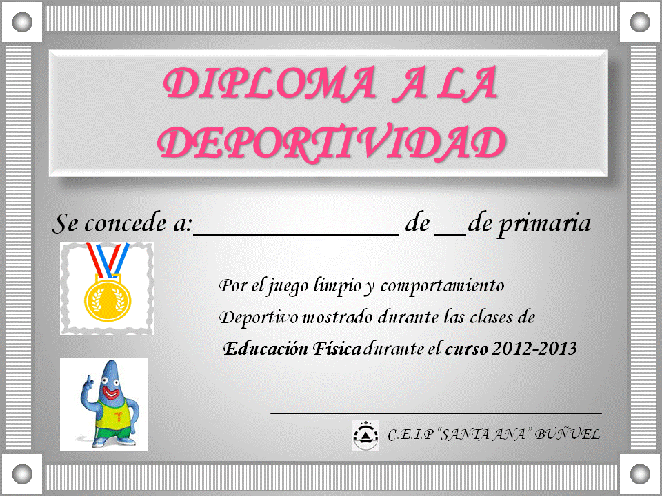 EL RINCÓN DE LA EDUCACIÓN FÍSICA.: DIPLOMAS A LA DEPORTIVIDAD Y AL ... EL RINCÓN DE LA EDUCACIÓN FÍSICA.: DIPLOMAS A LA DEPORTIVIDAD Y AL ...