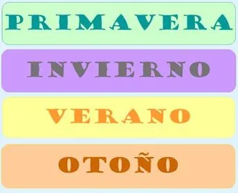 El Rincón De La Educadora Preescolar: LAS ESTACIONES DEL AÑO
