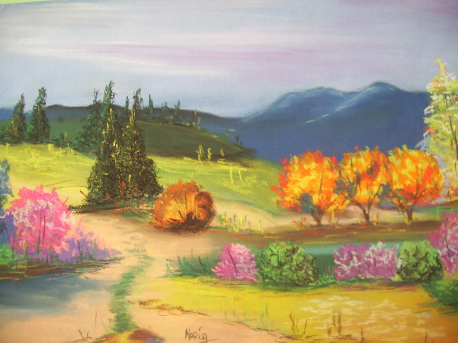 Paisajes al pastel - Imagui