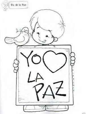 El rincon de la infancia: ♥ Dibujos para pintar sobre la Paz El rincon de la infancia: ♥ Dibujos para pintar sobre la Paz