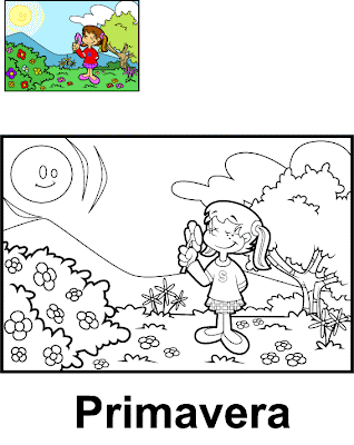 El rincon de la infancia: ♥ Estaciones del año para pintar El rincon de la infancia: ♥ Estaciones del año para pintar