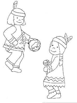 El rincon de la infancia: ? Indios (Dibujos para pintar)?