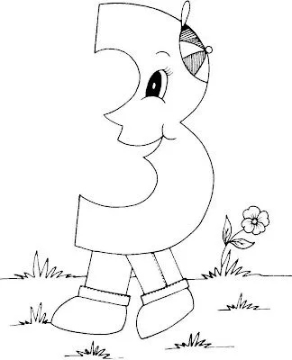 El rincon de la infancia: ♥ Números para pintar El rincon de la infancia: ♥ Números para pintar