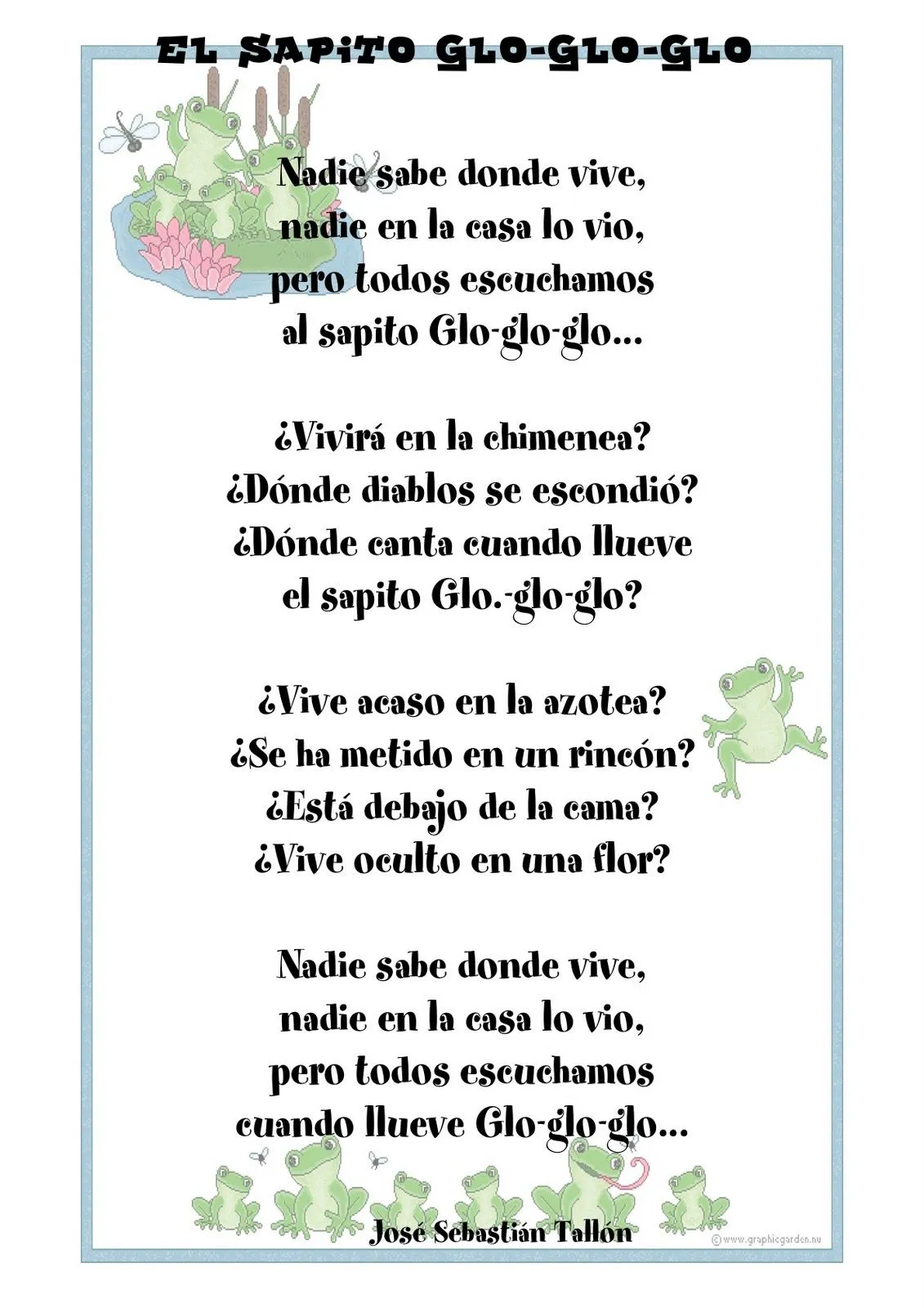 EL RINCÓN DE LA LECTURA: Poemas para niños EL RINCÓN DE LA LECTURA: Poemas para niños