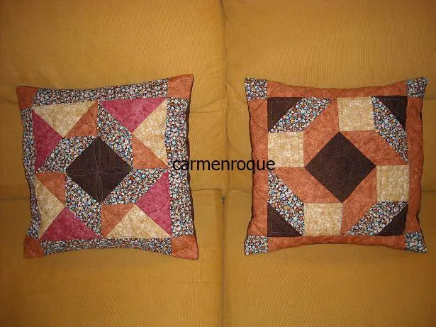 El rincon de las manualidades: Cojines patchwork, El rincon de las manualidades: Cojines patchwork,