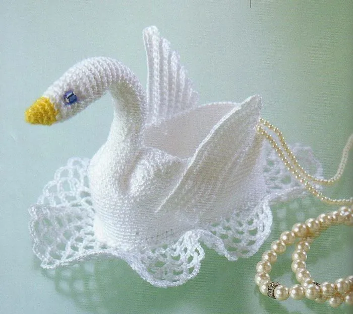 El rincón de las Manualidades de Siry*: Cisne en crochet El rincón de las Manualidades de Siry*: Cisne en crochet