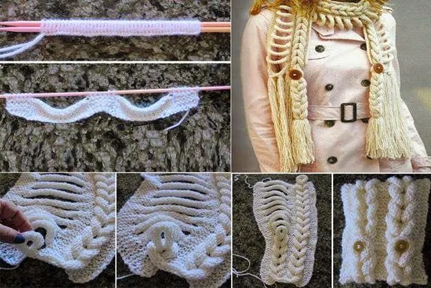 El rincón de las Manualidades de Siry*: Sencilla trenza en dos agujas El rincón de las Manualidades de Siry*: Sencilla trenza en dos agujas