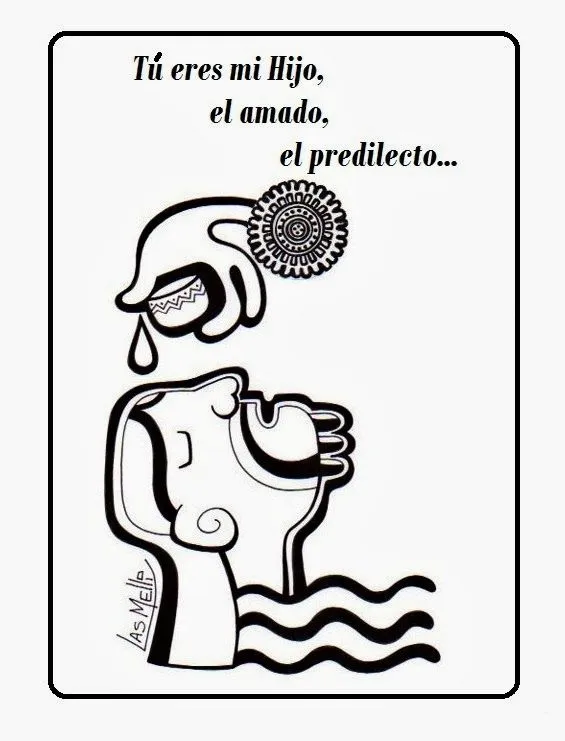 El Rincón de las Melli: Arte indígena: Bautismo de Jesús El Rincón de las Melli: Arte indígena: Bautismo de Jesús