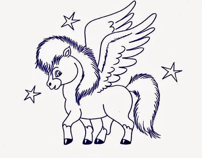 El Rincón de las Melli: Caballo con alas