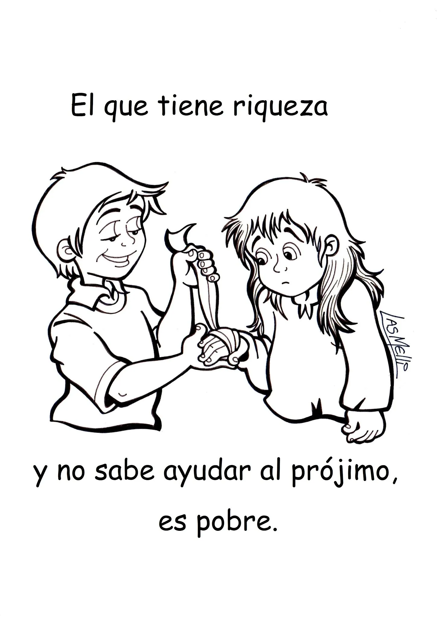 El Rincón de las Melli: DIBUJO: La verdadera riqueza El Rincón de las Melli: DIBUJO: La verdadera riqueza
