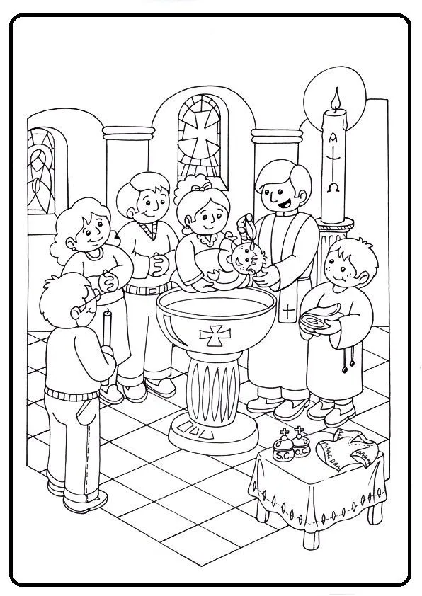 Imagenes de bautismo para colorear - Imagui Imagenes de bautismo para colorear - Imagui