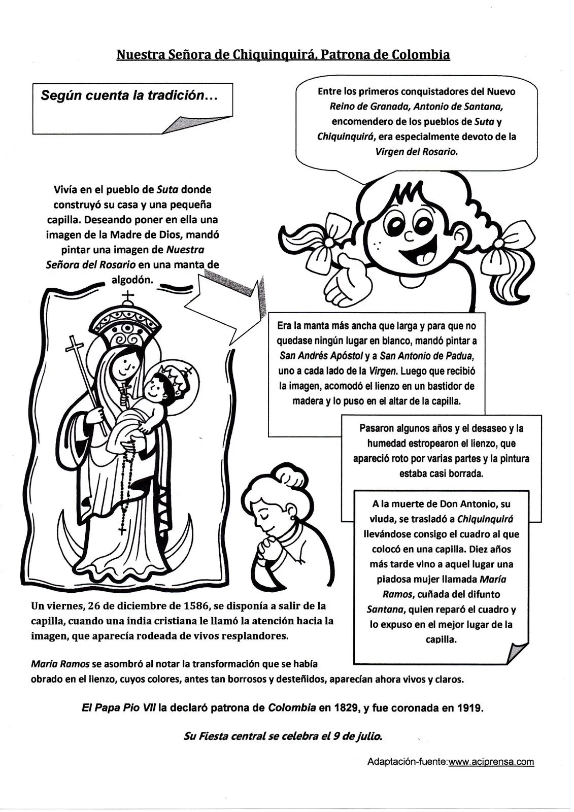 El Rincón de las Melli: Nuestra Señora de Chiquinquirá, Colombia El Rincón de las Melli: Nuestra Señora de Chiquinquirá, Colombia