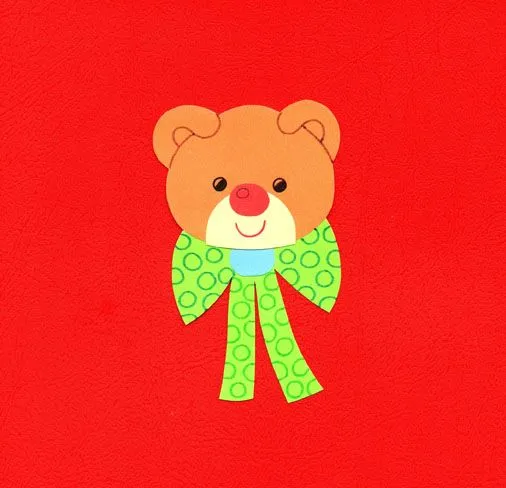 El Rincón de las Melli: Tajeta con cara de oso El Rincón de las Melli: Tajeta con cara de oso