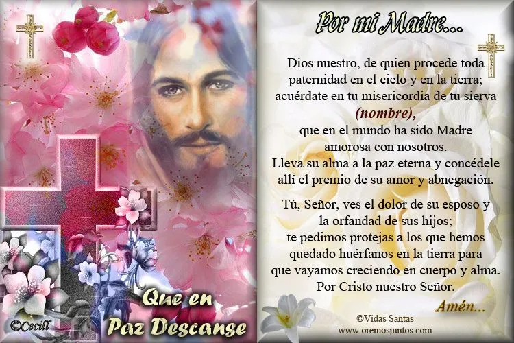 Rincón de la Oración: Estampas Oraciones por los Fieles Difuntos