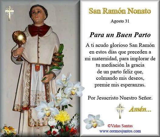 Rincón de la Oración: Estampas Oraciones de San Ramón Nonato Rincón de la Oración: Estampas Oraciones de San Ramón Nonato