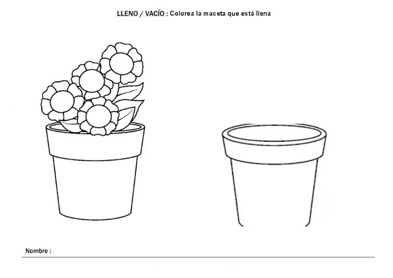 EL RINCÓN DE LOS PEQUES: FICHAS PARA TRABAJAR EL CONCEPTO : LLENO ...