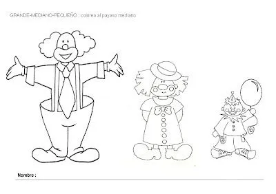 EL RINCÓN DE LOS PEQUES: FICHAS PARA TRABAJAR: GRANDE-MEDIANO Y ...