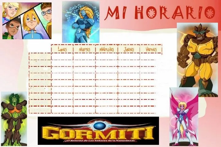 EL RINCÓN DE LOS PEQUES: HORARIOS DE CLASE