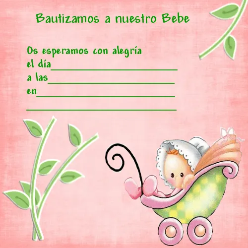Bautizo invitación fondo - Imagui